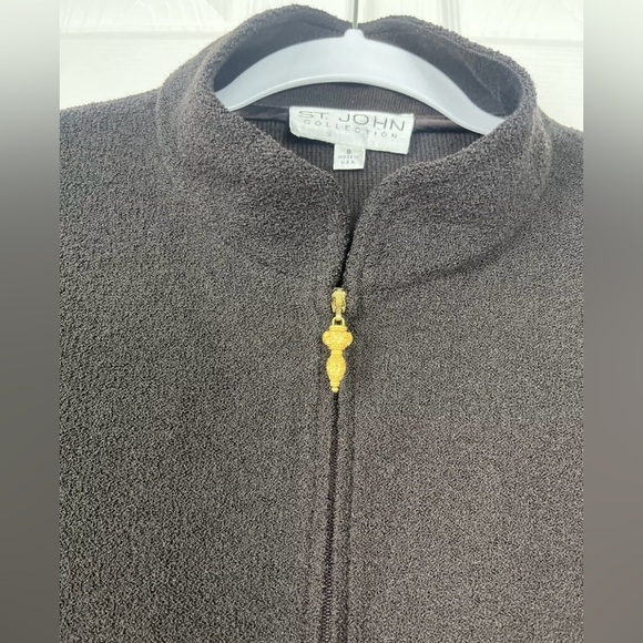 St. John Collection Black Evening Jacket Flared Sleeves Women’s Size 8 - Picture 2 of 9